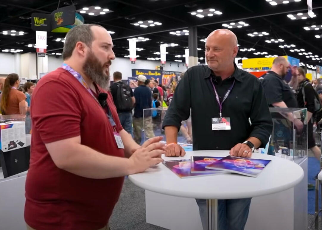 Fui convidado pela Asmodee para a Gen Con 2024 pra cobrir o lançamento de Altered, seu novo TCG, e entrevistar o presidente da Gamegenic